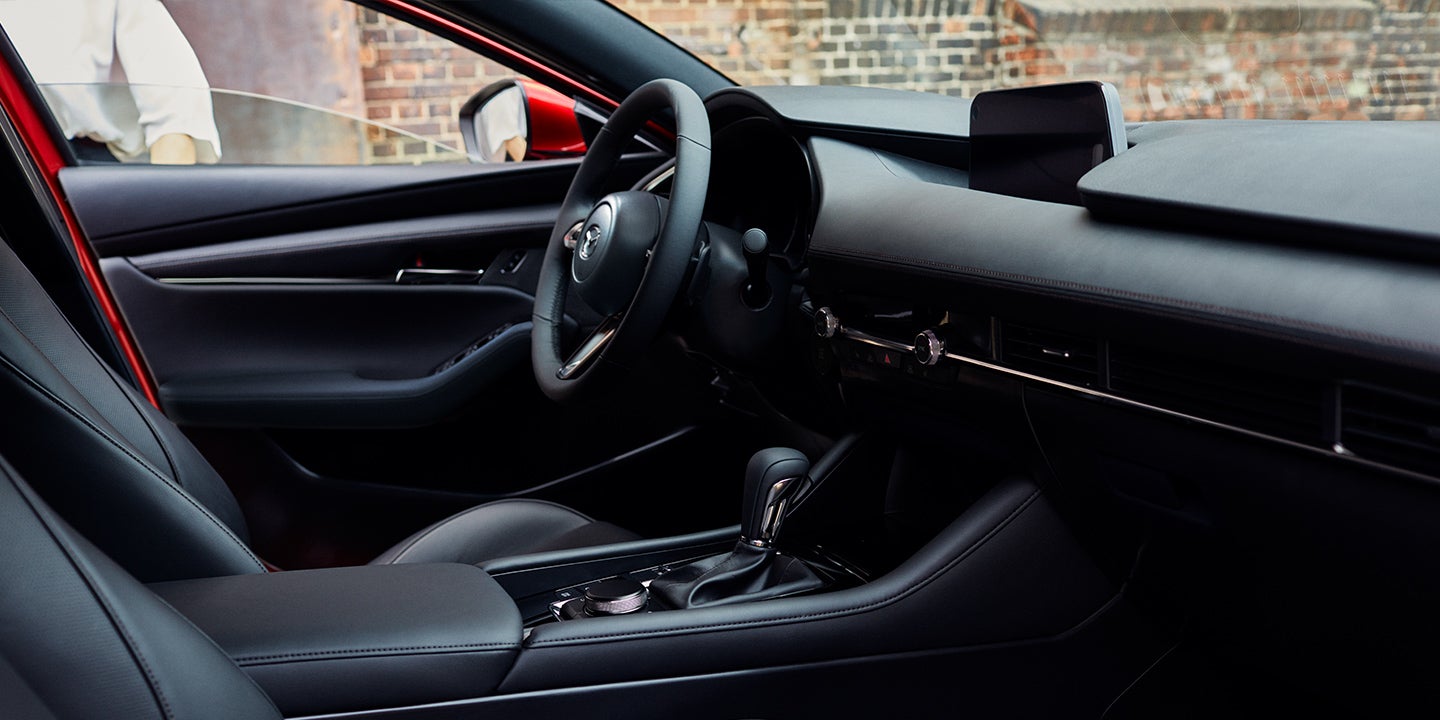 Interior of a new 2019 Mazda3 Hatchback