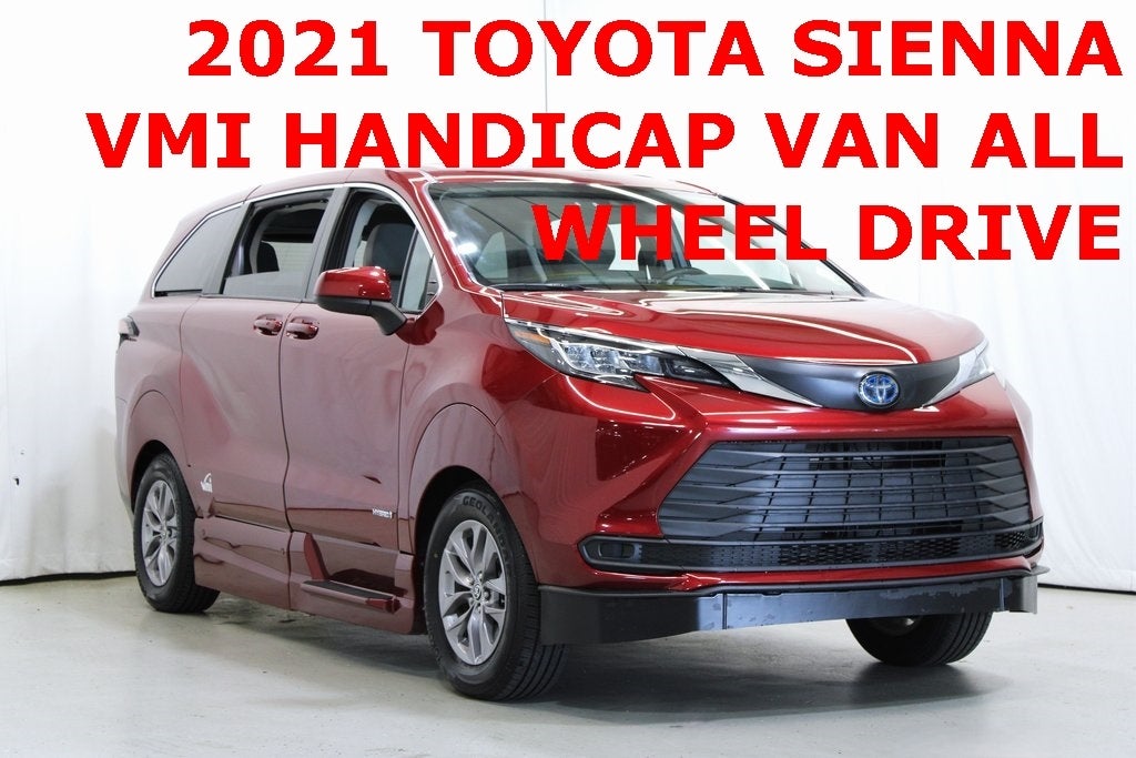 2021 Toyota Sienna LE VMI ALL WHEEL DRIVE HANDICAP VAN 8 Passenger