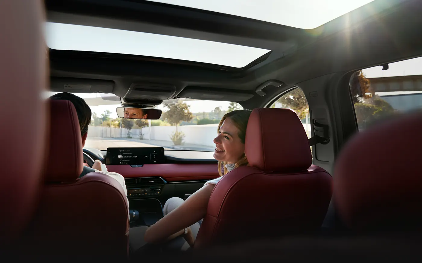 Friends riding in the 2-row 2027 Mazda CX-90 | Duncan Mazda in Christiansburg VA