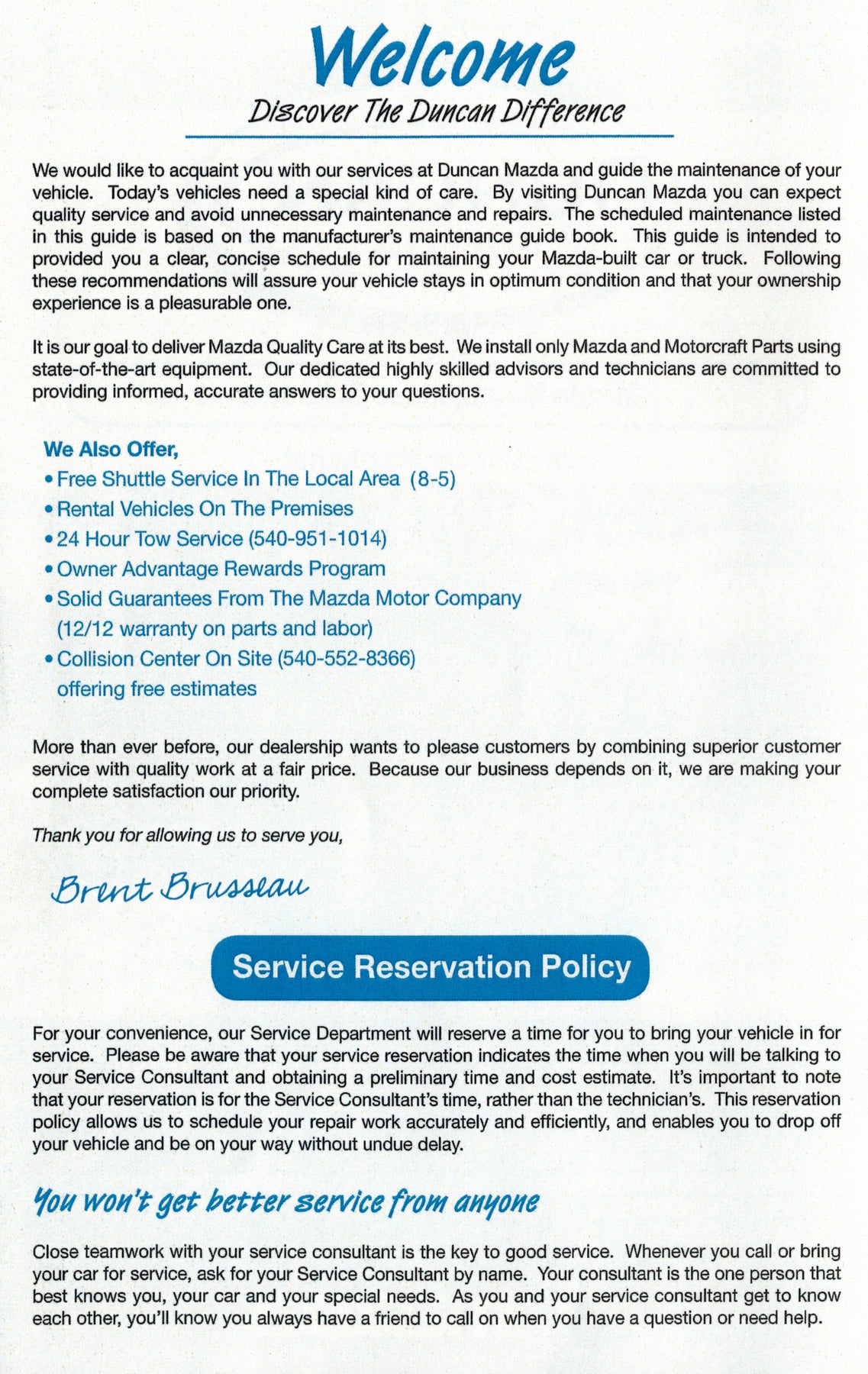 Mazda Maintenance Page 2